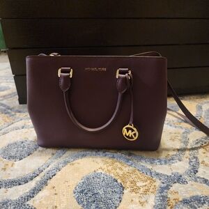 Michael Kors Plum Satchel Bag